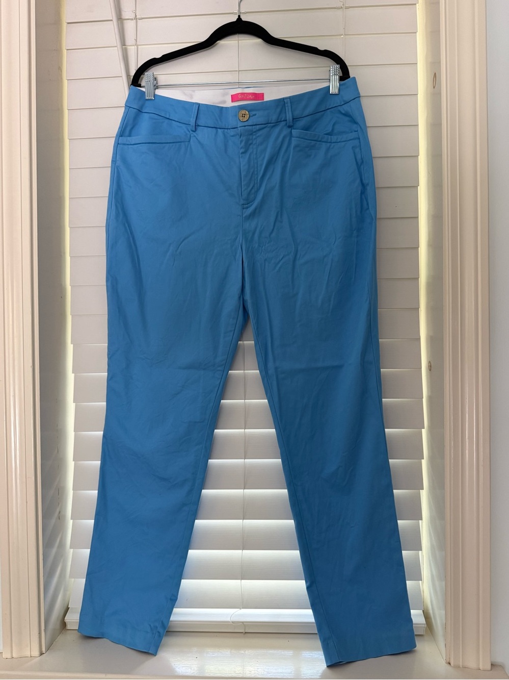 NWOT Lilly Pulitzer Ankle Length Skinny Stretch Chino Coastal Y2K Cotton Trouser